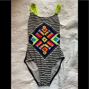 One piece bathing suit